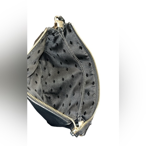 Kate Spade Black Pebbled Leather Triple Gusset Crossbody Bag - Picture 12 of 15
